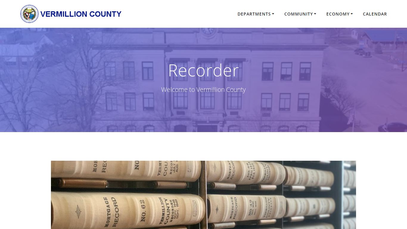 Recorder - Vermillion County, Indiana